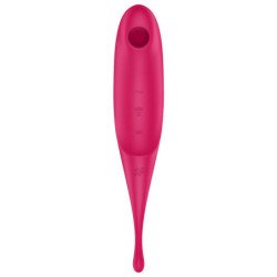 SATISFYER - TWIRLING PRO ESTIMULADOR Y VIBRADOR ROJO