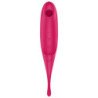 SATISFYER - TWIRLING PRO ESTIMULADOR Y VIBRADOR ROJO