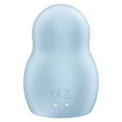 SATISFYER - PRO TO GO 1 ESTIMULADOR Y VIBRADOR DOBLE AZUL