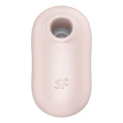 SATISFYER - PRO TO GO 2 ESTIMULADOR Y VIBRADOR DOBLE BEIGE