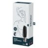 SATISFYER - POWER MASTURBATOR NEGRO Y PLATA