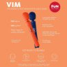FUN FACTORY - VIM WAND RUMBLE VIBRADOR RECARGABLE SILICONA NARANJA