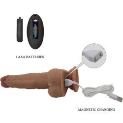 PRETTY LOVE - JONATHAN DILDO DE SILICONA 3 VIBRACIONES + 3 INSERCIONES MEDIDAS CONTROL REMOTO 21 CM