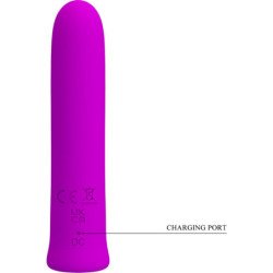 PRETTY LOVE - VIBRADOR SUPERPODEROSO MINI CURTIS 12 VIBRACIONES DE SILICONA VIOLETA