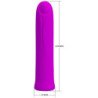 PRETTY LOVE - VIBRADOR SUPERPODEROSO MINI CURTIS 12 VIBRACIONES DE SILICONA VIOLETA
