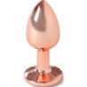 SECRETPLAY - METAL BUTT PLUG ORO ROSA TALLA S 7 CM