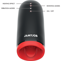 JAMYJOB - MASTURBADOR CON CALENTAMIENTO Y ROTACIÓN SPIN-X
