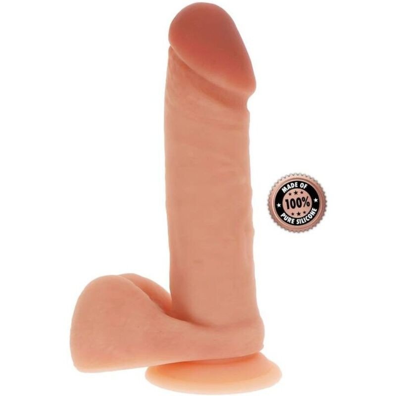 GET REAL - DILDO DE SILICONA DE 20,5 CM CON EXTREMOS DE PIEL