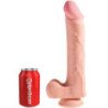 KING COCK - PENE REALISTICO 3D CON TESTICULOS 24.8 CM NATURAL