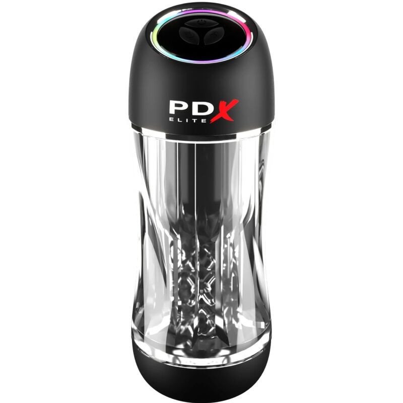 PDX ELITE - VIBRADOR TRANSPARENTE STROKER VIEWTUBE PRO