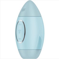 SATISFYER - MISSION CONTROL AZUL VIBRADOR PEQUEÑO DE DOBLE IMPULSO