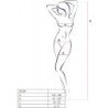PASSION - BS100 BODYSTOCKING ROJO TALLA UNICA