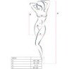 PASSION - BS101 BODYSTOCKING ROJO TALLA UNICA