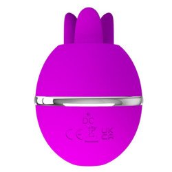 PRETTY LOVE - VIBRADOR DE SILICONA REDONDO MORADO GEMINI BALL