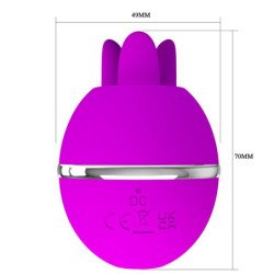 PRETTY LOVE - VIBRADOR DE SILICONA REDONDO MORADO GEMINI BALL