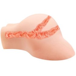 CRAZY BULL - VAGINA Y ANO CON MALLA REALISTA Y VIBRACIÓN