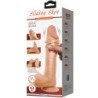 PRETTY LOVE - SERIE DE PIEL DESLIZANTE DILDO REALISTA CON PIEL DESLIZANTE, VENTOSA, CONTROL REMOTO, COLOR CARNE, 24 CM