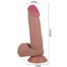 PRETTY LOVE - SERIE DE PIEL DESLIZANTE DILDO REALISTA CON VENTOSA DE PIEL DESLIZANTE MARRÓN 20,5 CM