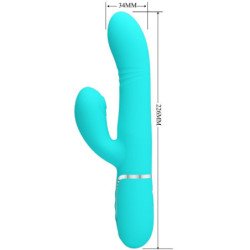 PRETTY LOVE - VIBRADOR MULTIFUNCIONAL PARA EL PUNTO G, COLOR VERDE AGUA