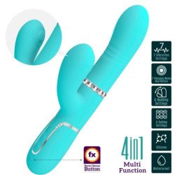 PRETTY LOVE - VIBRADOR MULTIFUNCIONAL PARA EL PUNTO G, COLOR VERDE AGUA