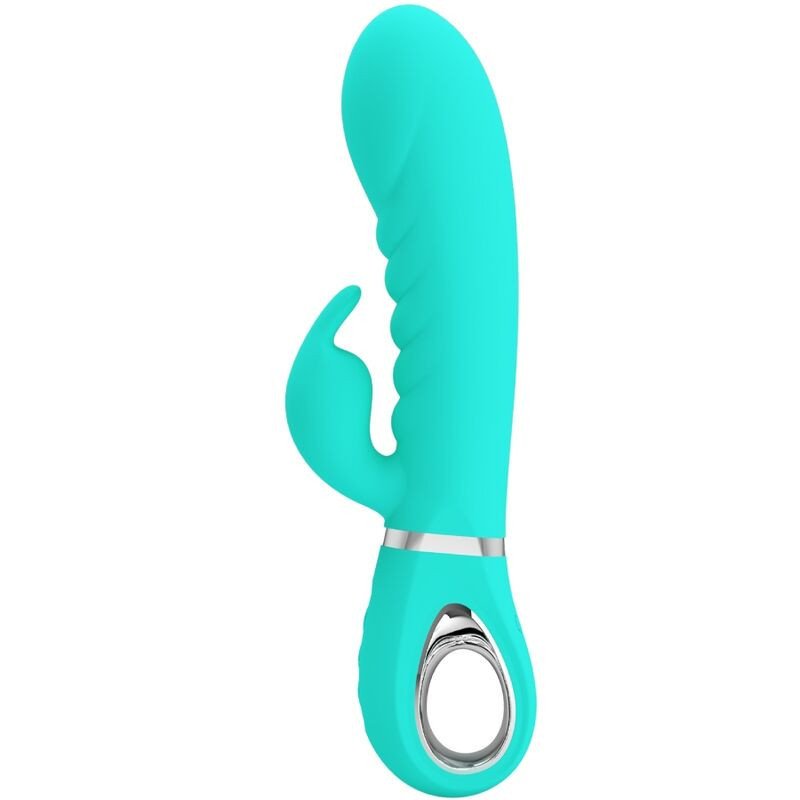 PRETTY LOVE - VIBRADOR MULTIFUNCIÓN PARA EL PUNTO G DE PRESCOTT, COLOR VERDE AGUA