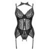 LIVCO CORSETTI FASHION - GIELLANDRA FOR THE SENSES COLLECTION CORSET + PANTY NEGRO L/XL