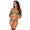 LIVCO CORSETTI FASHION - PINE LC 90667 SUJETADOR + PANTY KHAKI S/M