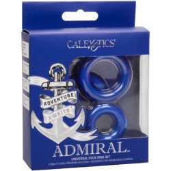 CALEXOTICS - CONJUNTO DE ANILLOS PARA EL PENE ADMIRAL AZUL