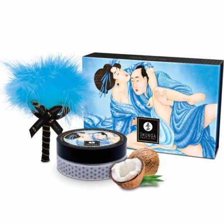 SHUNGA - KIT DE POLVO DE COCO COMESTIBLE PARA MASAJE