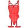 SUBBLIME - TEDDY CON LIGUERO DETALLE TIRAS PECHO ROJO L/XL