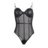 SUBBLIME - BODY CON TIRANTES DE CADENA NEGRA TALLA S/M