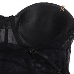 SUBBLIME - BODY CON TIRANTES DE CADENA NEGRA TALLA S/M