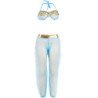 SUBBLIME - SET DE LENCERIA INDIA STYLE AZUL L/XL