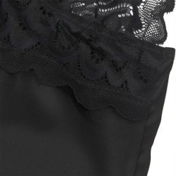 SUBBLIME - BABYDOLL CON ESTAMPADO FLORAL EN EL PECHO, NEGRO, TALLA L/XL