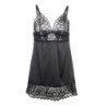 SUBBLIME - BABYDOLL CON ESTAMPADO FLORAL EN EL PECHO, NEGRO, TALLA S/M