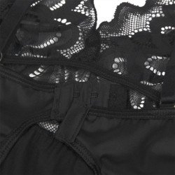SUBBLIME - BABYDOLL CON ESTAMPADO FLORAL EN EL PECHO, NEGRO, TALLA S/M