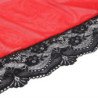 SUBBLIME - BATA TELA TRANSPARENTE DETALLE ENCAJE ROJO S/M