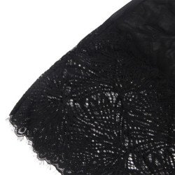 SUBBLIME - BABYDOLL CON TIRANTES DE ENCAJE AJUSTABLES NEGRO L/XL