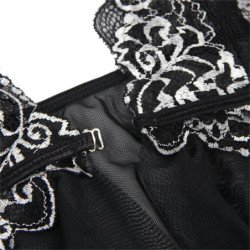 SUBBLIME - BABYDOLL DE TELA TUL CON ENCAJE EN EL PECHO TALLA L/XL