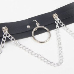 SUBBLIME - ARNÉS DE CINTURÓN Y LIGUERO CON ANILLOS Y DETALLE DE CADENA TALLA ÚNICA