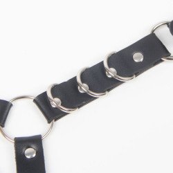 SUBBLIME - ARNÉS DE CINTURÓN Y LIGUERO CON ANILLOS Y DETALLE DE CADENA TALLA ÚNICA