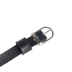 SUBBLIME - ARNÉS DE PECHO CON CADENAS DE CUERO NEGRO TALLA ÚNICA