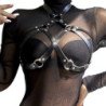 SUBBLIME - ARNÉS DE PECHO DE CUERO NEGRO TALLA ÚNICA