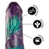 ÉPICO - DILDO BASILISK DOBLE PLACER ESCAMOSO TAMAÑO GRANDE