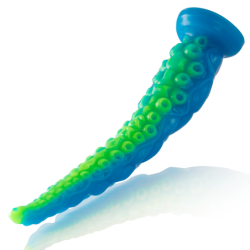EPIC - DILDO DE TENTÁCULOS FINOS FLUORESCENTES SCYLLA, TAMAÑO GRANDE