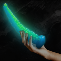 EPIC - DILDO DE TENTÁCULOS FINOS FLUORESCENTES SCYLLA, TAMAÑO GRANDE
