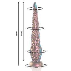 ÉPICO - DILDO DE TENTÁCULOS FINOS CHARYBDIS TAMAÑO GRANDE