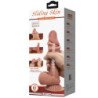 PRETTY LOVE - SLIDING SKIN SERIES DILDO REALÍSTICO CON VENTOSA PIEL DESLIZANTE MORENO 21.8 CM