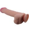 PRETTY LOVE - SERIE DE PIEL DESLIZANTE DILDO REALISTA CON VENTOSA DE PIEL DESLIZANTE MARRÓN 26 CM