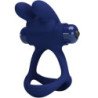 PRETTY LOVE - ANILLO VIBRATORIO DOBLE FRANCISCO AZUL CONEJO